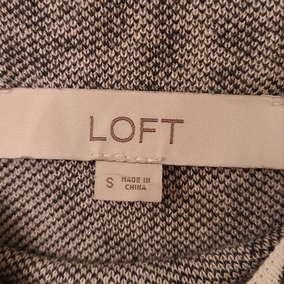 LOFT Animal Print Mock Neck Sweater - Picture 7 of 7